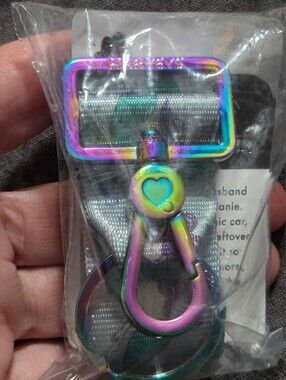 NIP Harveys "Under The Sea" 4P Keychain With Oil Slick Hardware Mermaids